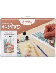 Комплект за рисуване по номера Graine Creative - Кактус 20 x 30 см.