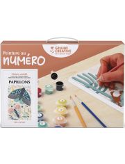 Комплект за рисуване по номера Graine Creative - Пеперуди 20 x 30 см.