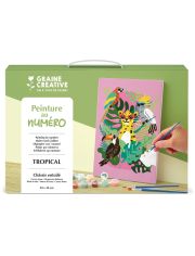 Комплект за рисуване по номера Graine Creative - Тропик 20 x 30 см.