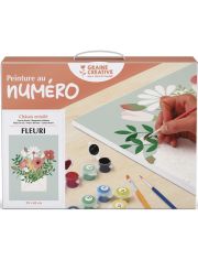 Комплект за рисуване по номера Graine Creative - Цветя 30 x 40 см.