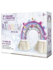 Креативен комплект Graine Creative - Дъга с цветна прежда