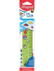 Линия Maped, 15 см. + стикери