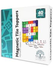 Магнитен конструктор Learn and Grow Toys - Азбука, 40 части