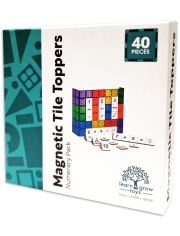 Магнитен конструктор Learn and Grow Toys - Цифри, 40 части