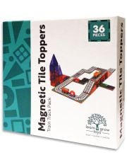 Магнитен конструктор Learn and Grow Toys - Влак, 36 части