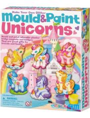 Творчески комплект 4M Mould & Paint - Направи гипсови магнити с еднорози