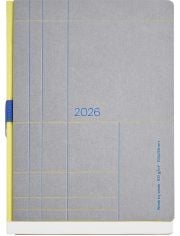 Седмичен тефтер - органайзер Miquelrius Back To Basic Lineas Gris 2026