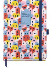 Седмичен тефтер - органайзер Miquelrius Grafica Houses 2026
