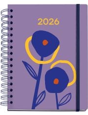 Tефтер - органайзер Miquelrius Marf Organic Dualidad Floral 2026, ден на страница