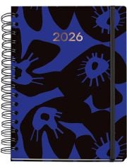 Tефтер - органайзер Miquelrius Marf Organic Midnight Bloom 2026, ден на страница