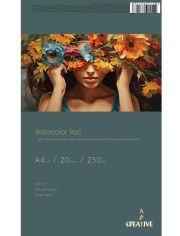 Скицник Creative Art Watercolor Pad A4, 20 листа