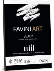 Скицник Favini Art Black A4, 10 листа