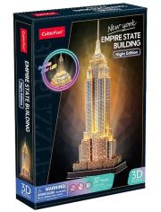 Светещ 3D пъзел Cubic Fun - Емпайър Стейт Билдинг, 37 части
