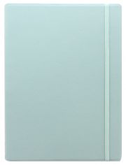 Тефтер Filofax Notebook Classic Pastels A4 Duck Egg със скрита спирала, ластик и линирани листа