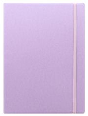 Тефтер Filofax Notebook Classic Pastels A4 Orchid със скрита спирала, ластик и линирани листа
