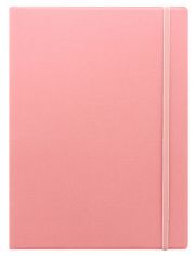 Тефтер Filofax Notebook Classic Pastels A4 Rose със скрита спирала, ластик и линирани листа