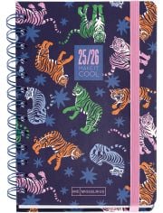 Тефтер - органайзер Miquelrius Tigers от септември 2025 до август 2026 г., ден на страница