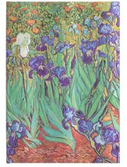 Тефтер Paperblanks - Van Gogh's Irises Midi, 13 х 18 см.