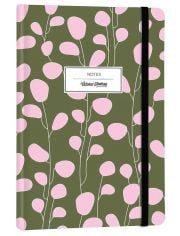 Тефтер Victoria's Journals Smyth Flexy Art Green A6 с твърди корици, 96 листа