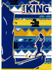 Тетрадка Lion King А5, 20 листа с малки квадратчета квадратчета