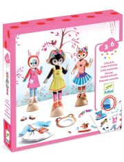 Творчески комплект Djeco: Облечи със стикери - Куклата