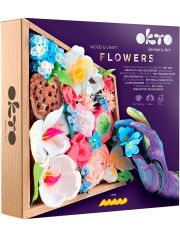Творчески комплект Okto - Декорация с лек моделин - цветя "Романс"