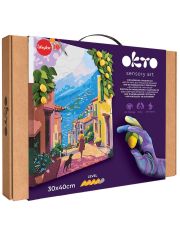Творчески комплект Okto - Направи 3D картина с лек моделин "Лимонов уикенд"