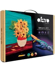 Творчески комплект Okto - Направи 3D картина с лек моделин "Слънчогледи"