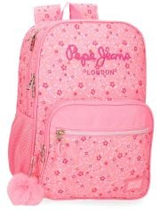 Ученическа раница Pepe Jeans Alenka Pink с две отделения и преден джоб