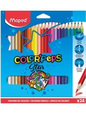 Цветни моливи Maped Color' Peps, 24 цвята