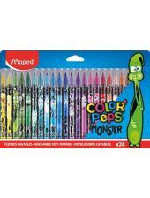 Флумастери Maped Color'Peps Monster, 24 цвята