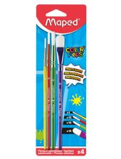 Комплект разноцветни четки за рисуване Maped - Color Peps, 4 бр.