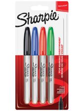 Комплект перманентни маркери Sharpie, 4 цвята