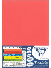 Цветна копирна хартия Clairefontaine, интензивни цветове, 5 х 10 листа