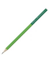Графитен молив Faber-Castell Grip 2001 Two Tone, зелен
