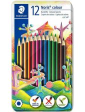 Цветни моливи в метална кутия Staedtler, 12 цвята