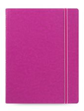 Тефтер Filofax Notebook Classic A5 Fuchsia със скрита спирала, ластик и линирани листа