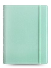Тефтер Filofax Notebook Classic Pastels A5 Duck Egg със скрита спирала, ластик и линирани листа