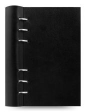 Тефтер Filofax Clipbook Classic Personal Notebook Black с метални рингове