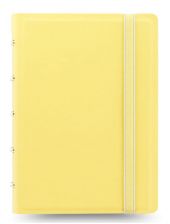Тефтер Filofax Notebook Classic Pastels Pocket Lemon със скрита спирала, ластик и линирани листа