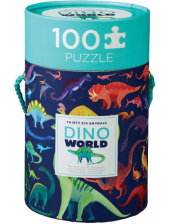 Пъзел Crocodile Creek Dino World: Динозаври, 100 части
