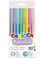 Комплект флумастери Carioca, 8 цвята