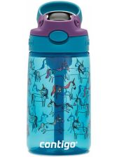 Детска бутилка за вода Contigo Gizmo Flip с еднорози, 420 мл.