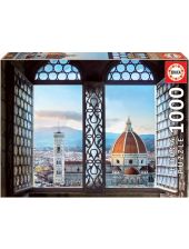 Пъзел Educa: Гледки от Флоренция, 1000 части