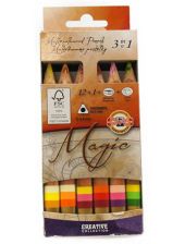 Комплект многоцветни моливи Magic 12+1