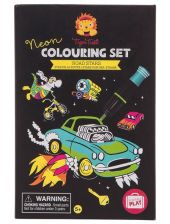 Креативен комплект за оцветяване с неонови маркери Tiger Tribe - Звездни пътища