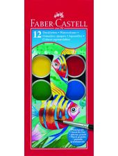 Акварелни бои Faber-Castell, 12 цвята