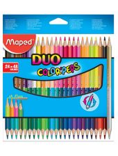 Цветни моливи Maped Color'Peps Duo, 24 бр., 48 цвята