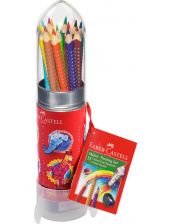 Цветни моливи Faber-Castell, 15 цвята + острилка