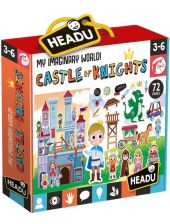 Игрален комплект Headu - Замъкът на рицарите, с плакат